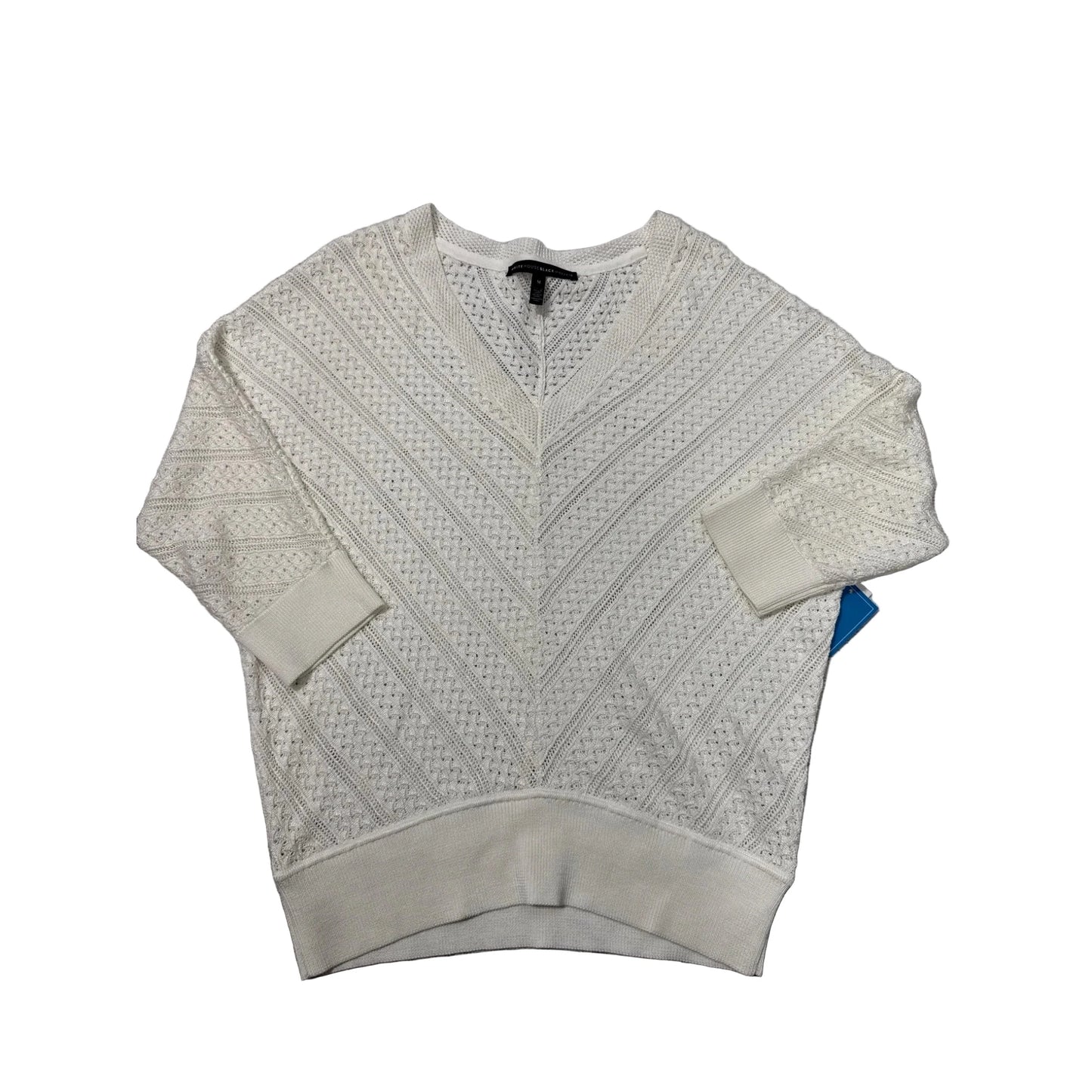 Top 3/4 Sleeve By White House Black Market In White, Size: M