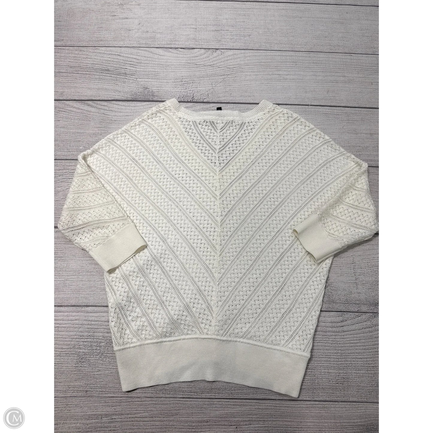 Top 3/4 Sleeve By White House Black Market In White, Size: M