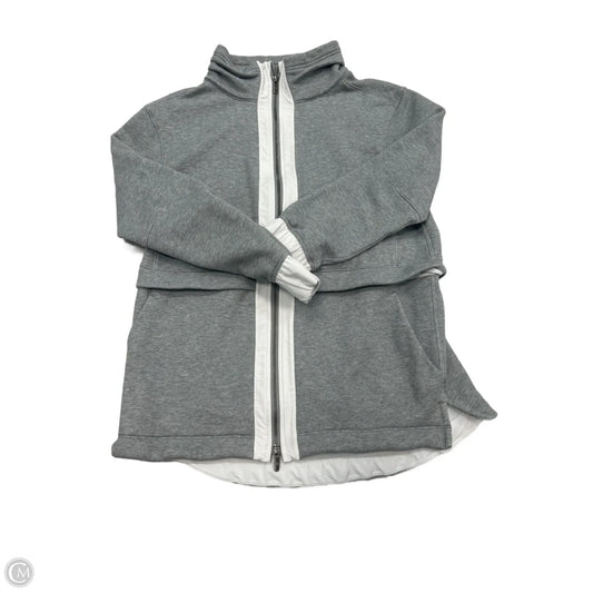 Athletic Jacket By Lululemon In Grey, Size: Xl
