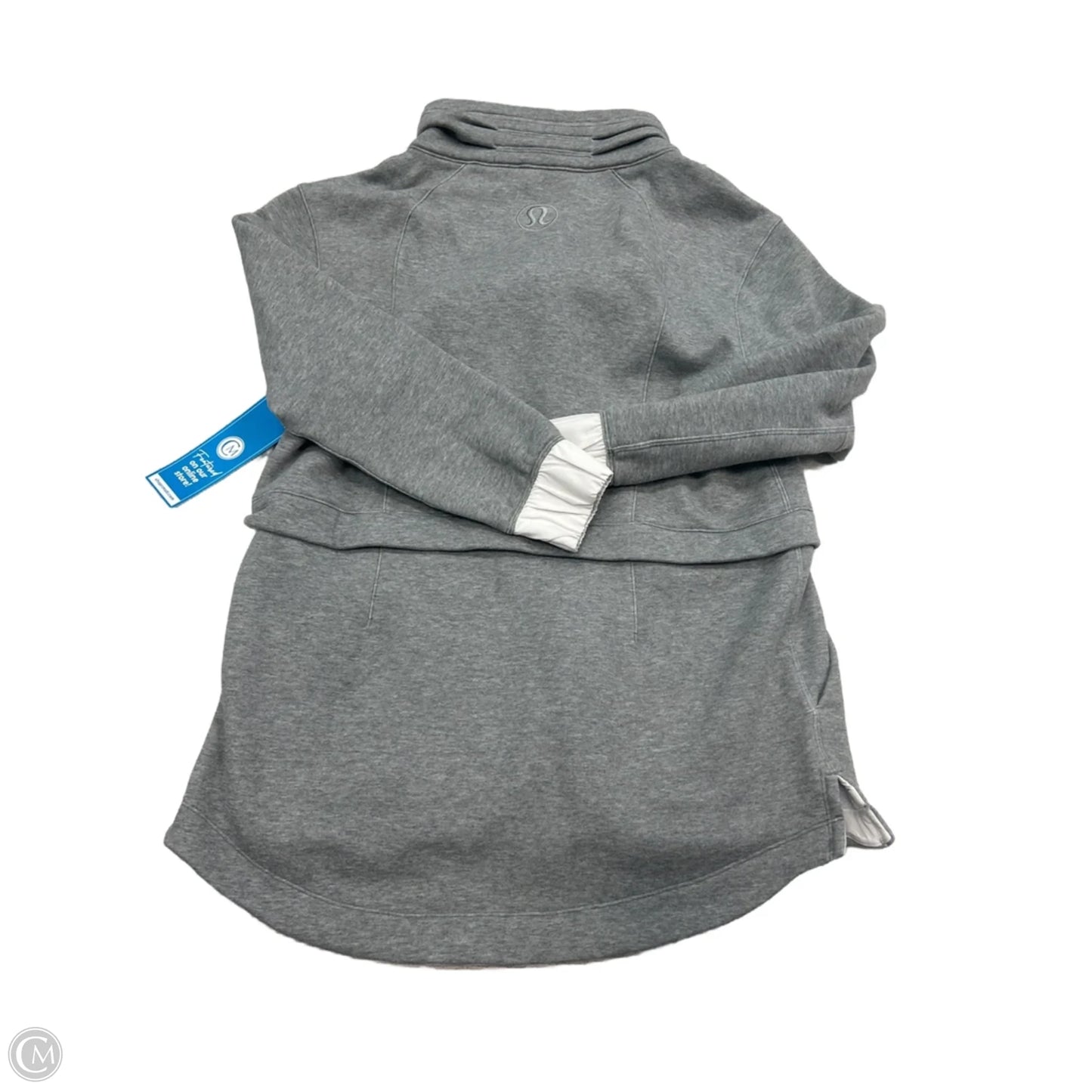 Athletic Jacket By Lululemon In Grey, Size: Xl