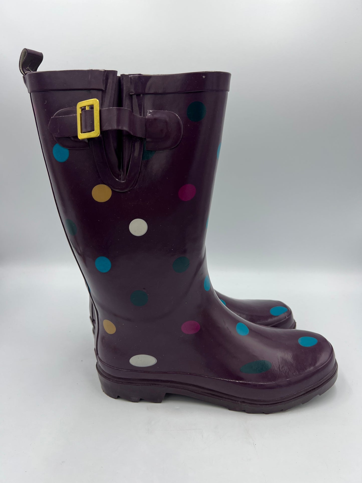 Rain Boots In Purple, Size: 8