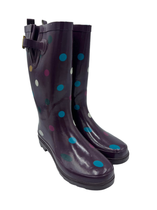 Rain Boots In Purple, Size: 8