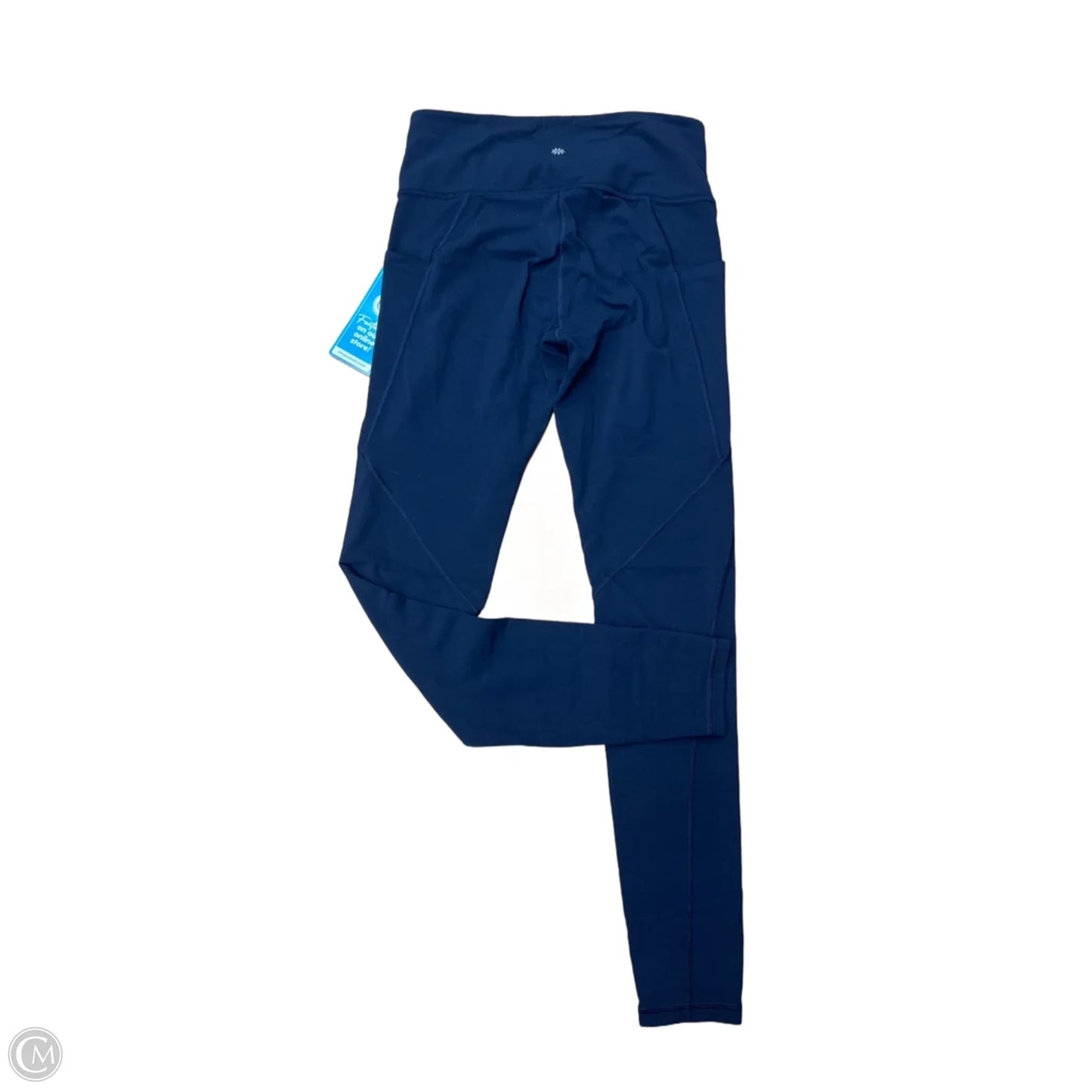 Athletic Leggings By Athleta In Navy, Size: M