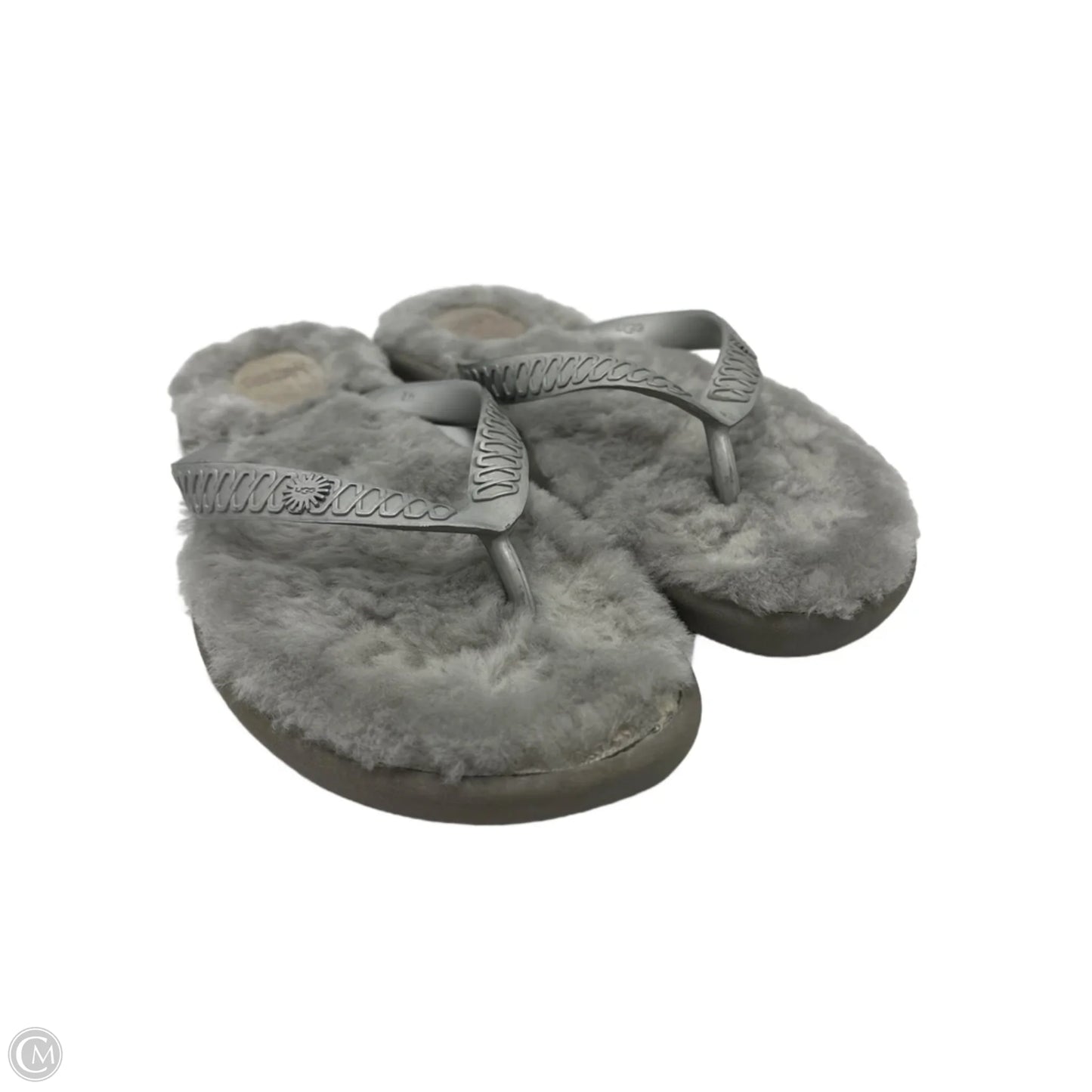 Sandals Designer By UGG In Grey, Size: 8