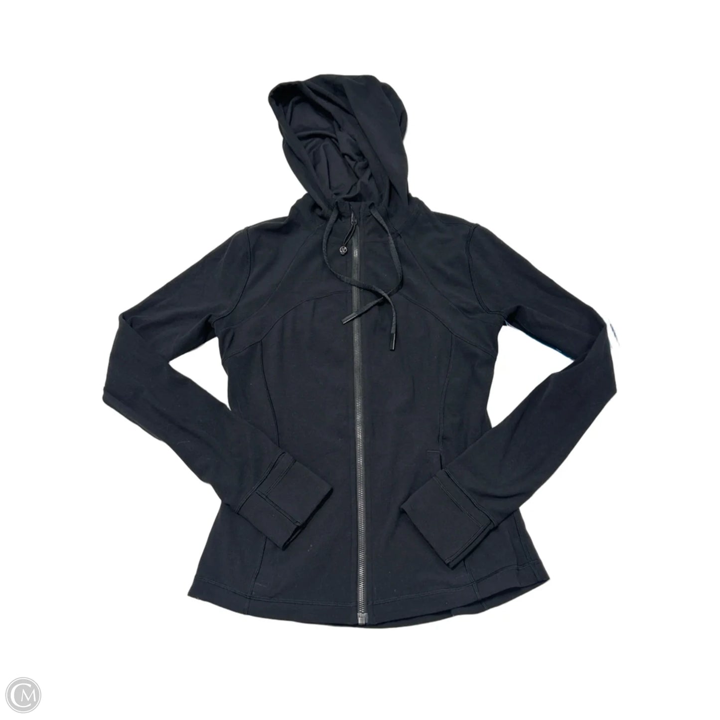 Athletic Jacket By Lululemon In Black, Size: S