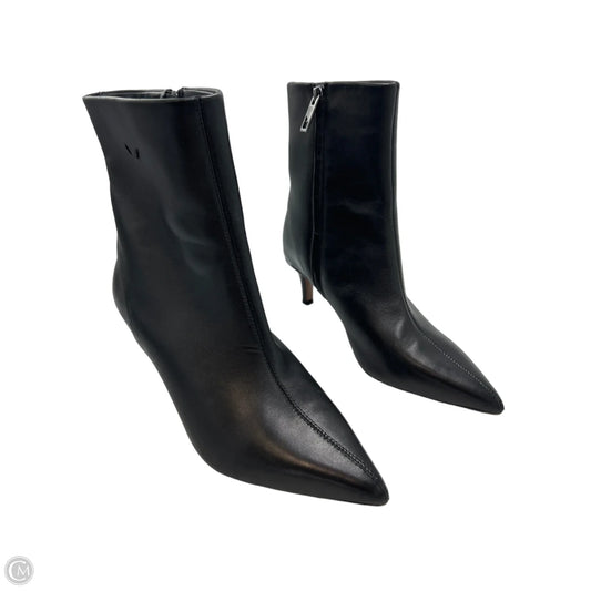 Boots Ankle Heels By Franco Sarto In Black, Size: 9