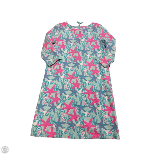 Dress Casual Short By Vineyard Vines In Blue & Pink, Size: L