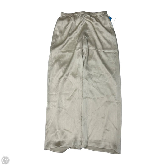Eileen Fisher Gold Satin Wide-Leg Pants, Size XS