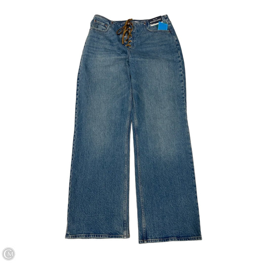 Abercrombie & Fitch Straight Leg Jeans in Blue Denim, Size 10