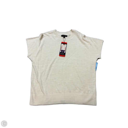 New! Banana Republic Short Sleeve Top in Cream, Size M