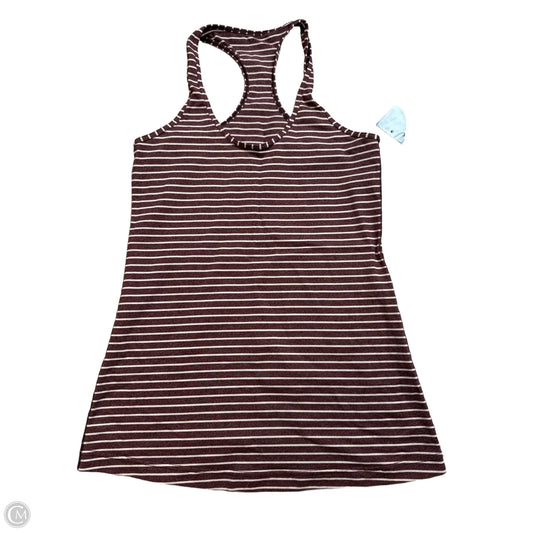 Athletic Tank Top By Lululemon In Maroon, Size: M