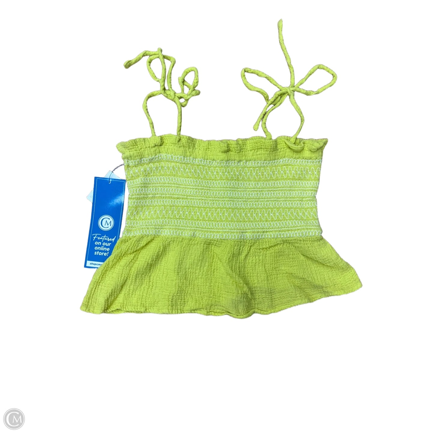 Top Sleeveless By Free People In Green, Size: S