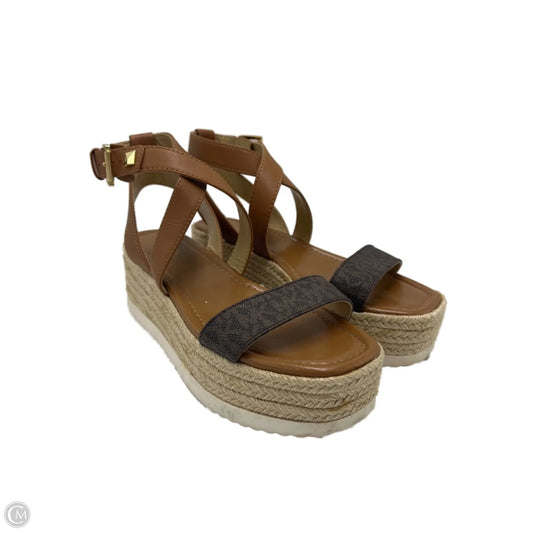 Shoes Heels Block By Michael Kors In Brown, Size: 7.5