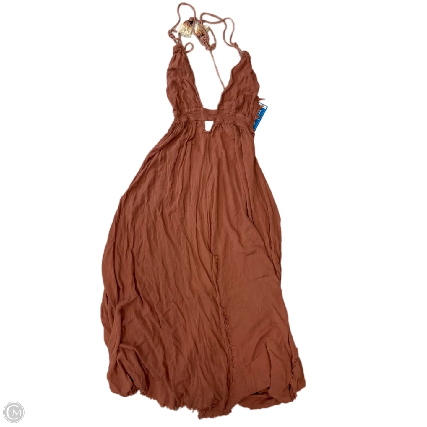 Dress Casual Maxi By Free People In Orange, Size: L