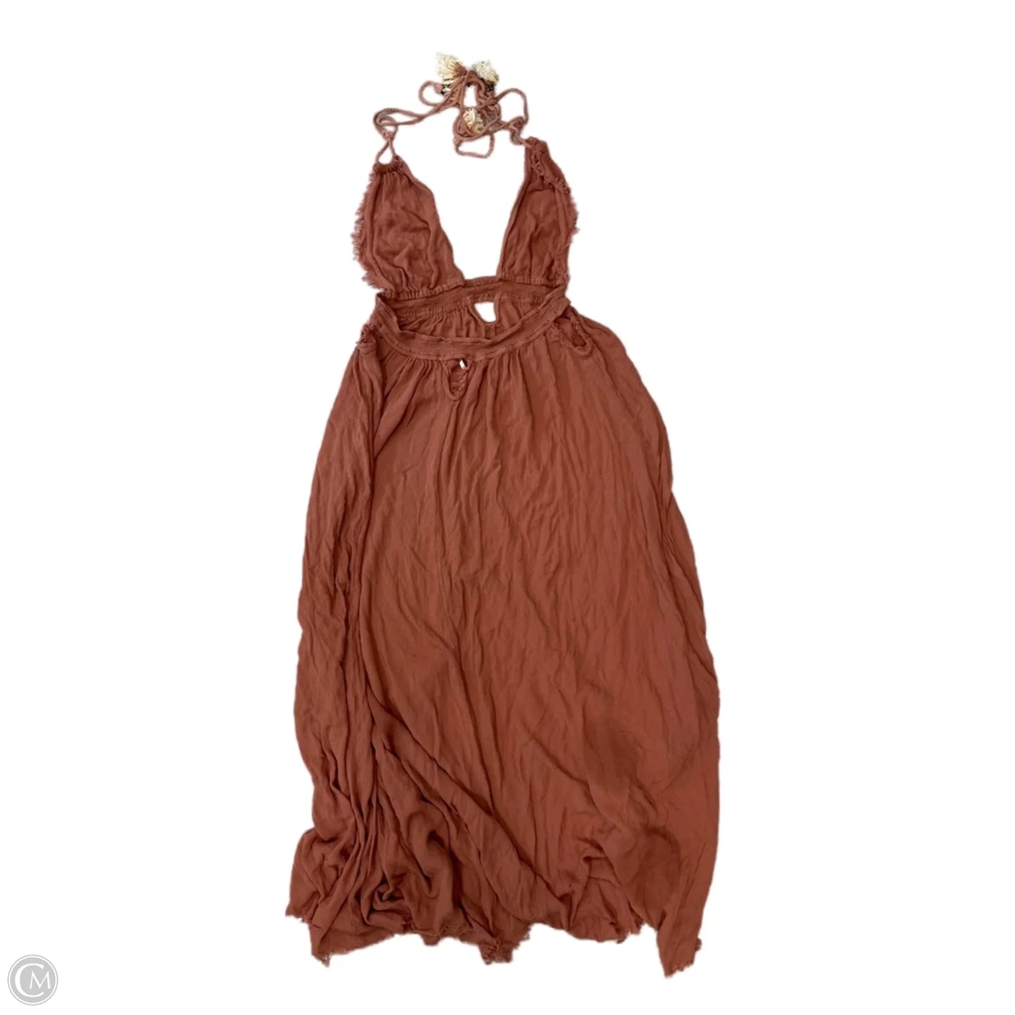 Dress Casual Maxi By Free People In Orange, Size: L