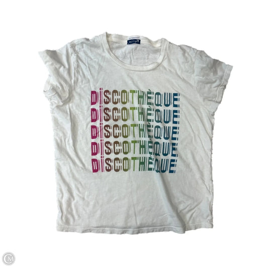 Top Short Sleeve By Mother In White, Size: S