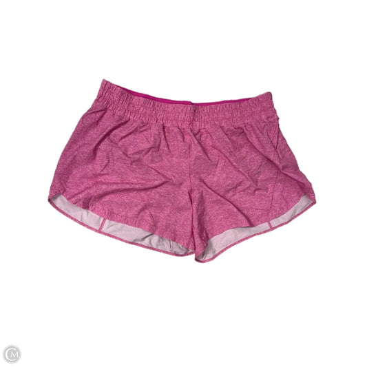 Athletic Shorts By Lululemon In Pink, Size: Xxl