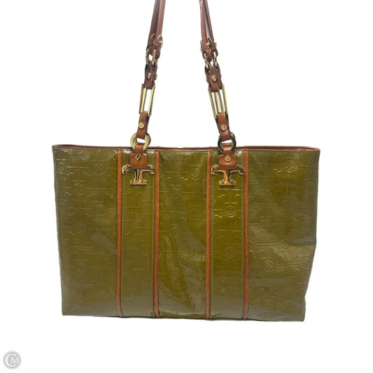 Tory Burch Patent Leather Logo Designer Handbag / Tote