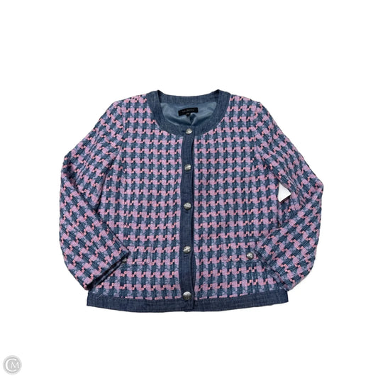 Blazer By Talbots In Blue & Purple, Size: L