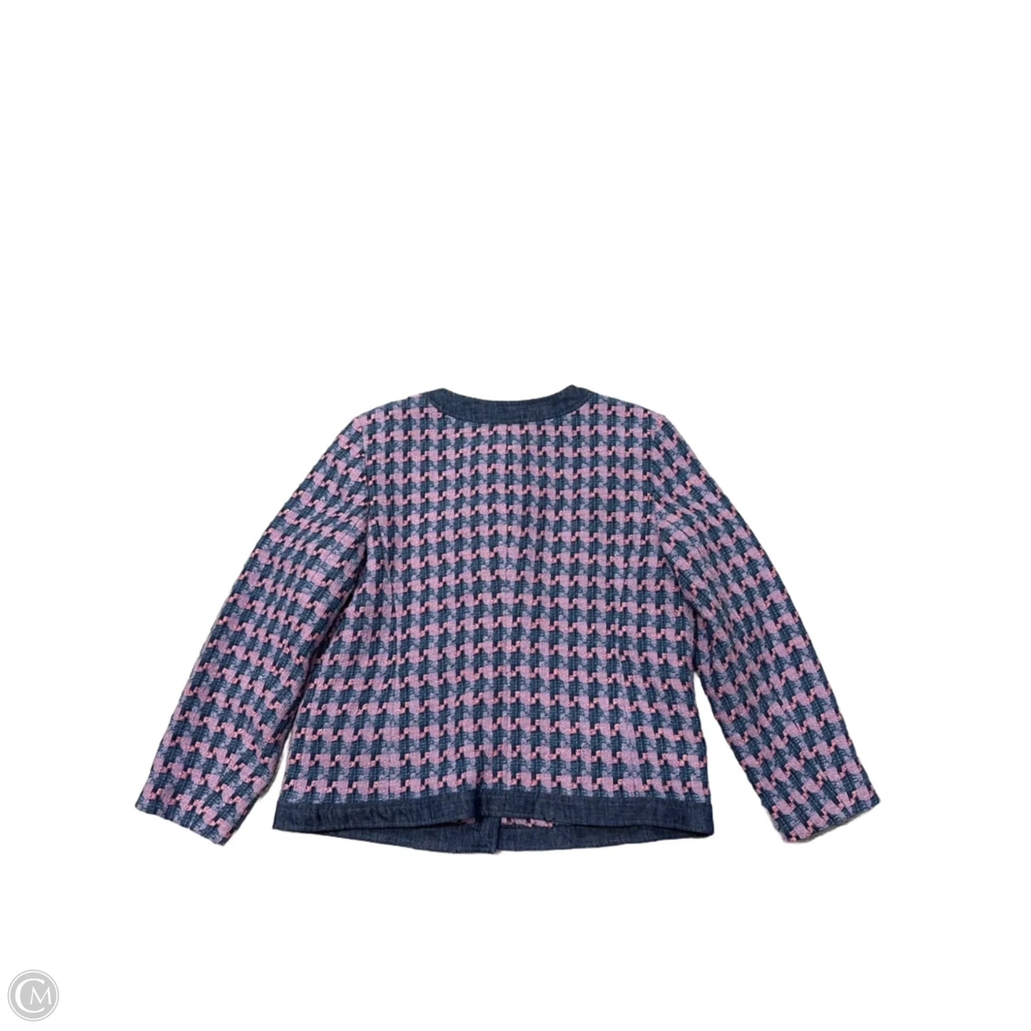 Blazer By Talbots In Blue & Purple, Size: L