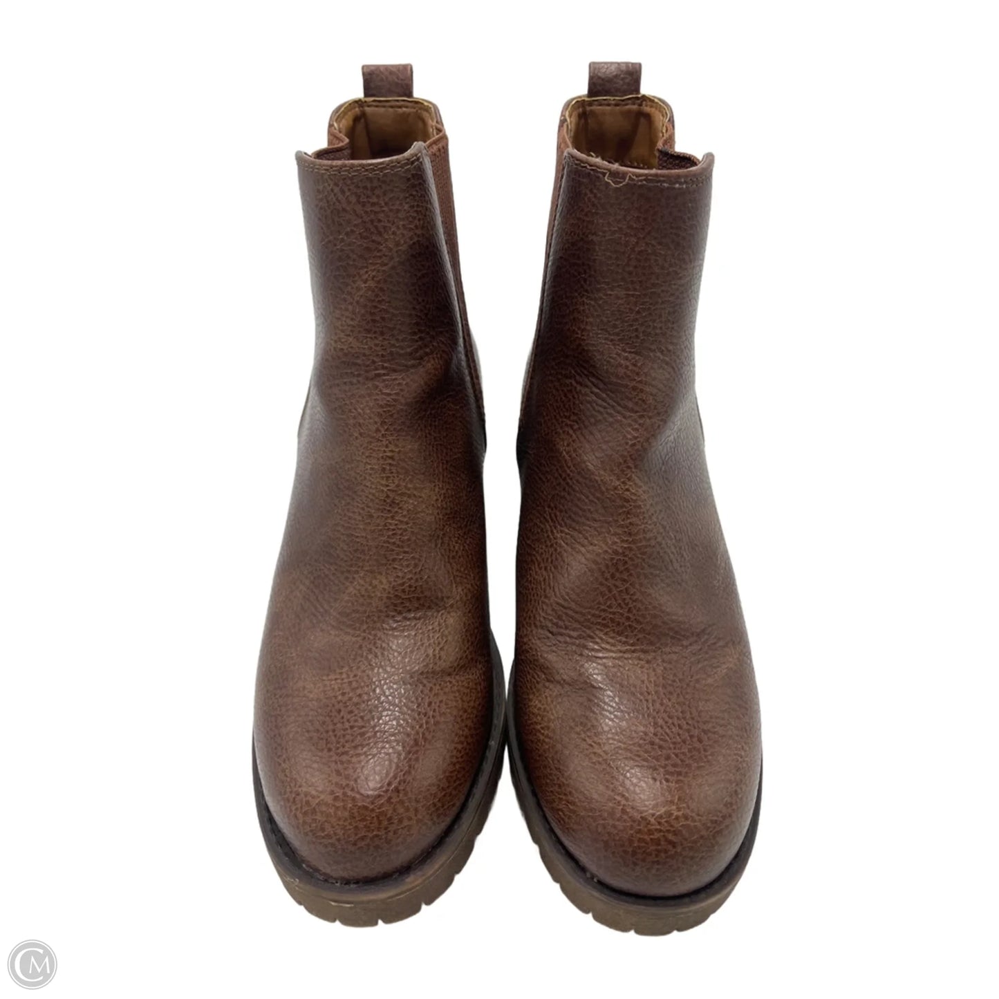 Boots Ankle Heels By Mia In Brown, Size: 7