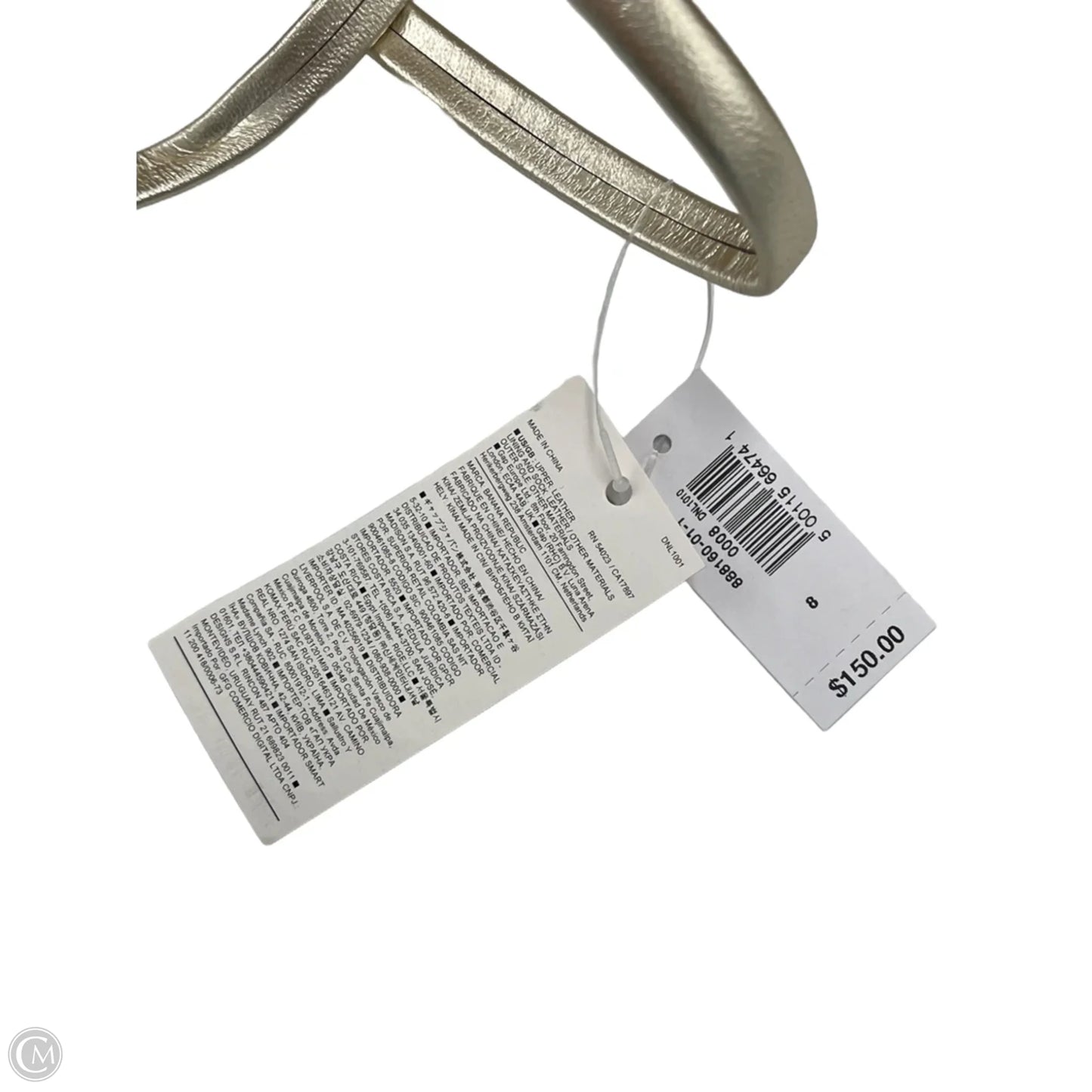 Shoes Heels Stiletto By Banana Republic In Gold, Size: 8