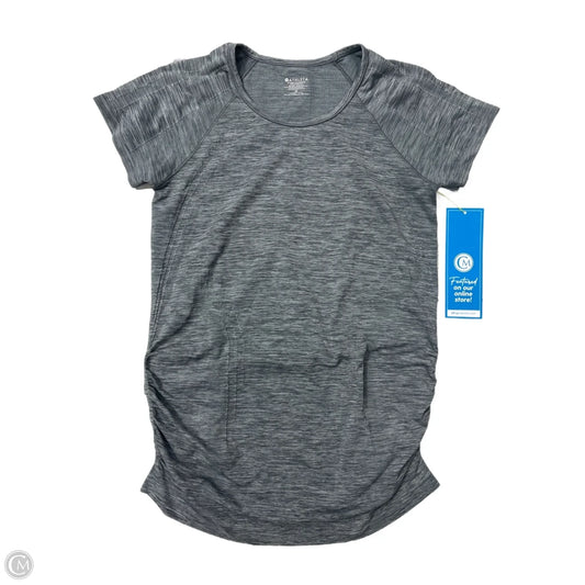 Athletic Top Short Sleeve By Athleta In Grey, Size: M