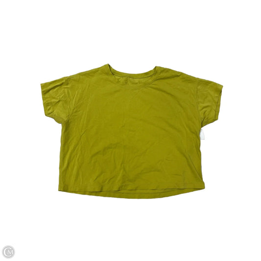 Athletic Top Short Sleeve By Lululemon In Green, Size: S