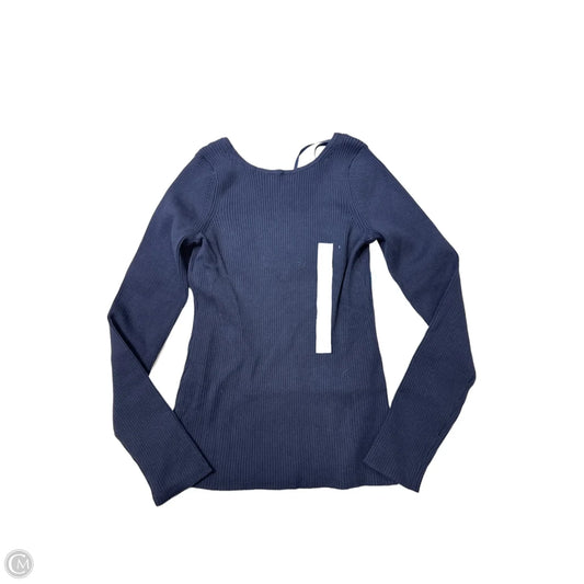 New! Top Long Sleeve By Banana Republic In Navy, Size: M