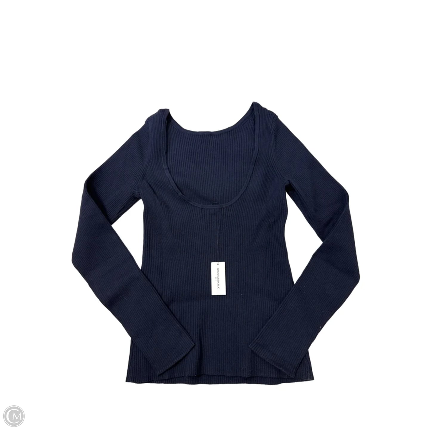 New! Top Long Sleeve By Banana Republic In Navy, Size: M