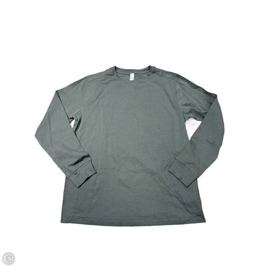 Athletic Top Long Sleeve Collar By Lululemon In Green, Size: L