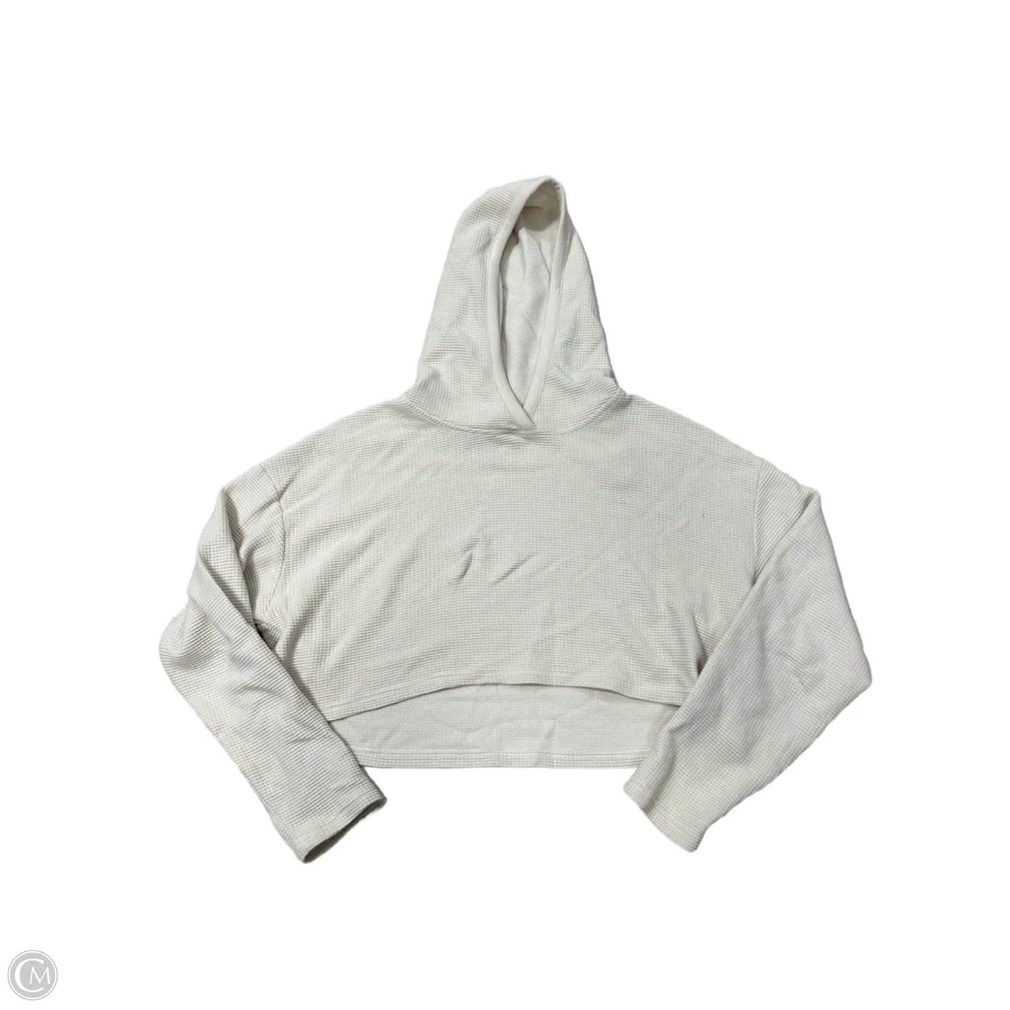 Athletic Sweatshirt Hoodie By Athleta In Cream, Size: M