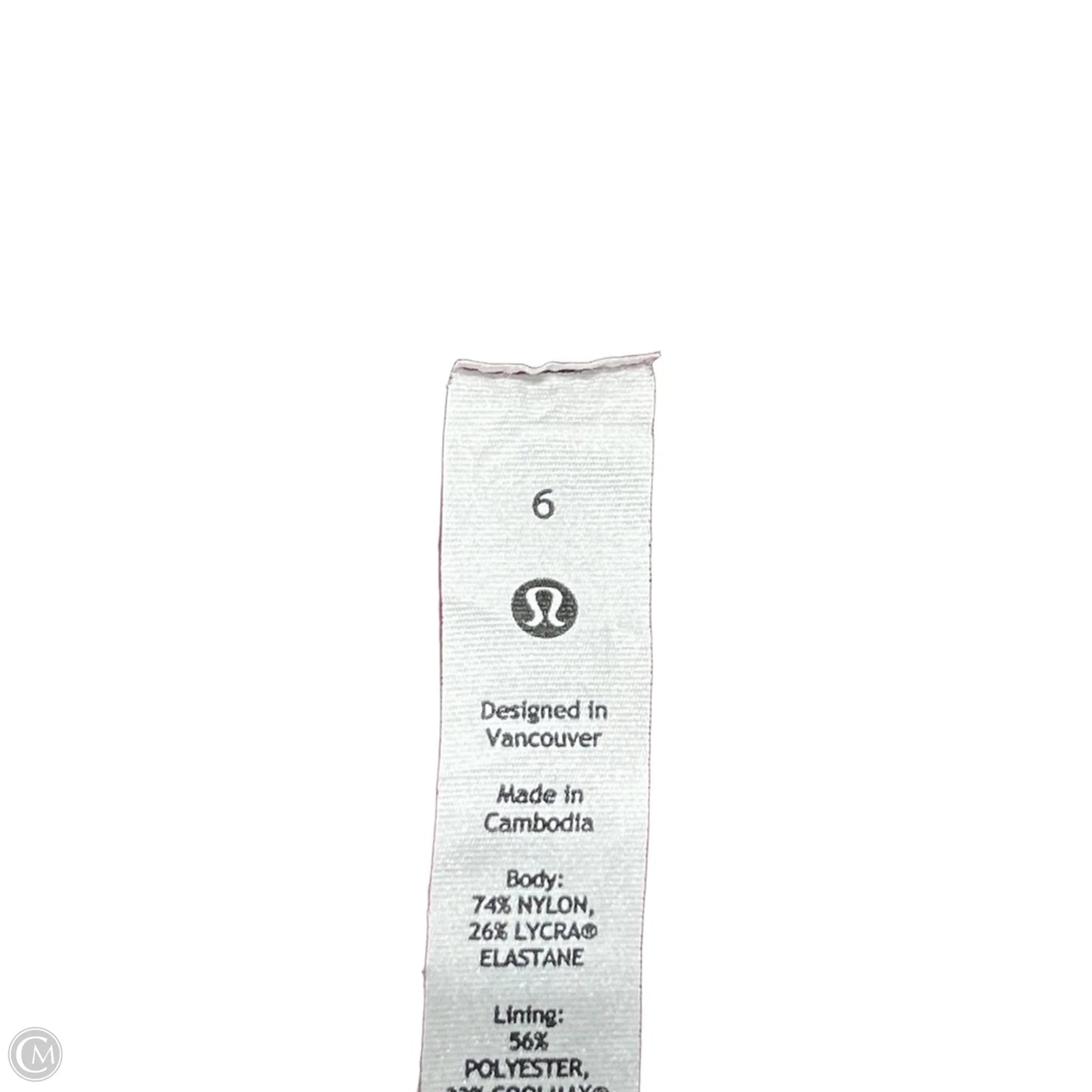 Athletic Tank Top By Lululemon In Pink, Size: 6