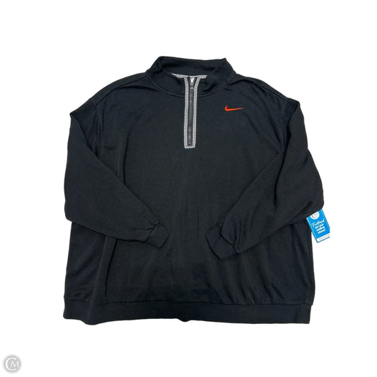 Athletic Sweatshirt Collar By Nike Apparel In Black, Size: 3x