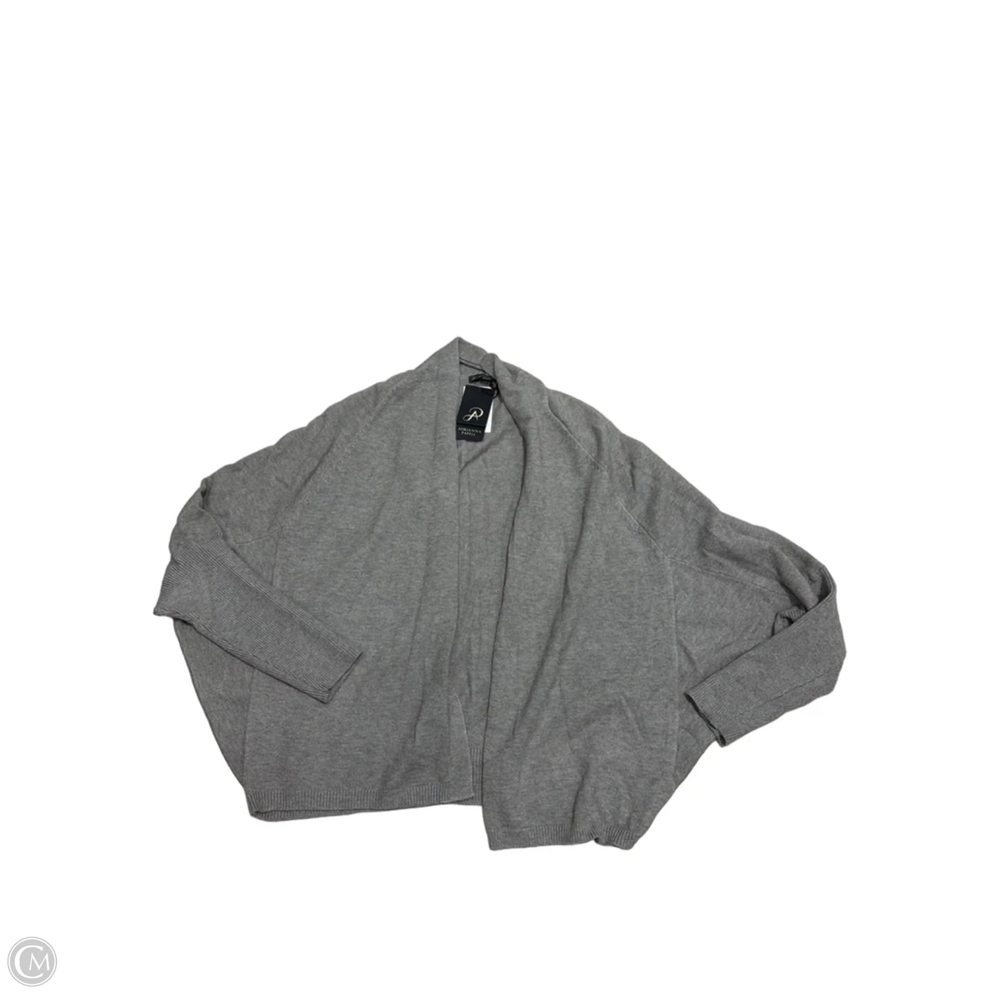 New! Sweater Cardigan By Adrianna Papell In Grey, Size: L