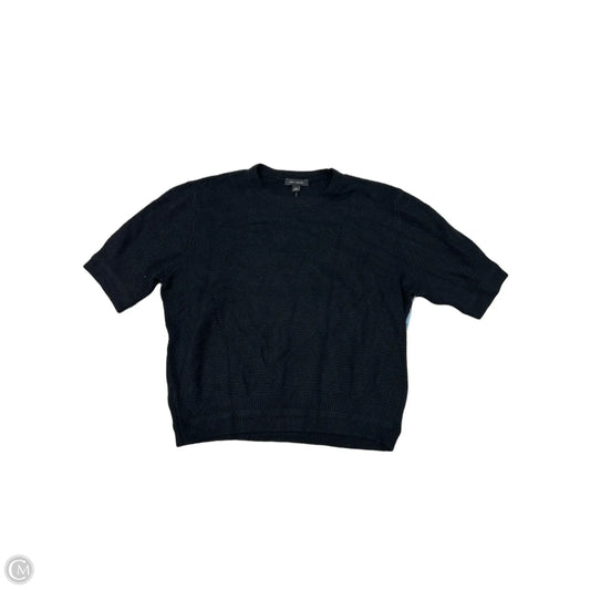 Sweater Short Sleeve By Ann Taylor In Black, Size: Xl
