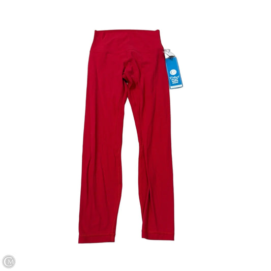 Athletic Leggings By Lululemon In Red, Size: 6
