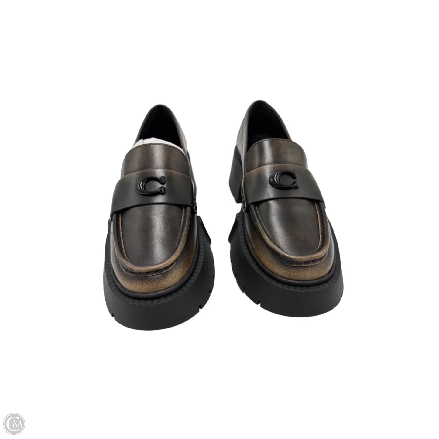 Like New! Leah Platform Loafer By Coach In Brown, Size: 6