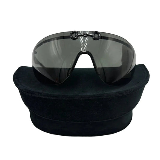New! Gucci Horsebit Shield Luxury Sunglasses