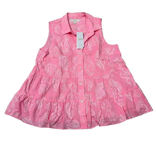 New! Top Sleeveless Designer By Lilly Pulitzer In Pink, Size: 10