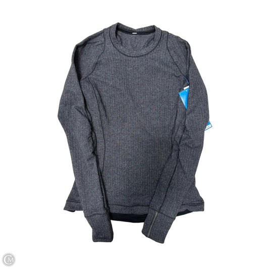 Athletic Top Long Sleeve Crewneck By Lululemon In Grey, Size: 8