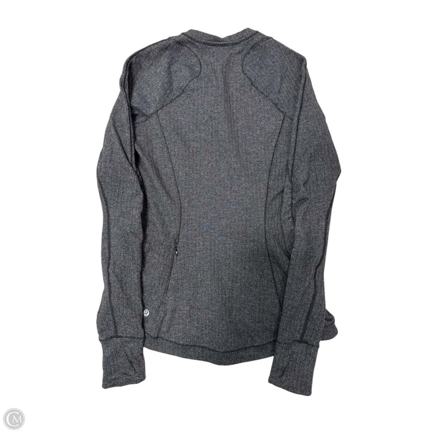 Athletic Top Long Sleeve Crewneck By Lululemon In Grey, Size: 8