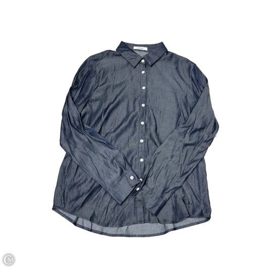 Top Long Sleeve By Utnisan In Navy, Size: Xl