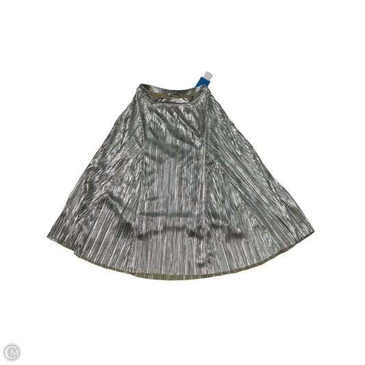 Skirt Maxi By Anthropologie In Silver, Size: S