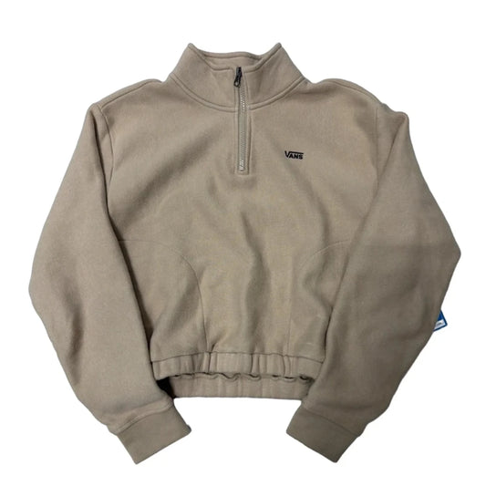 Sweatshirt Collar By Vans In Tan, Size: S