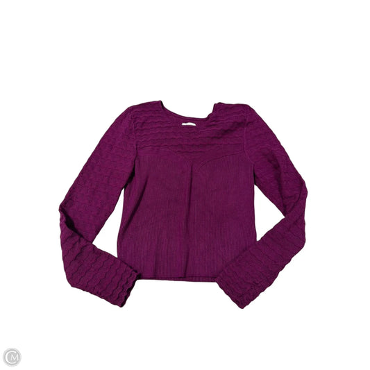 Top Long Sleeve By Maeve In Purple, Size: M