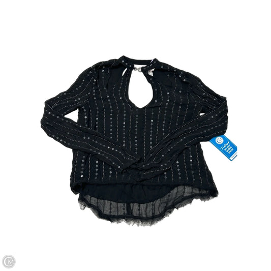 Top Long Sleeve By Free People In Black, Size: Xs