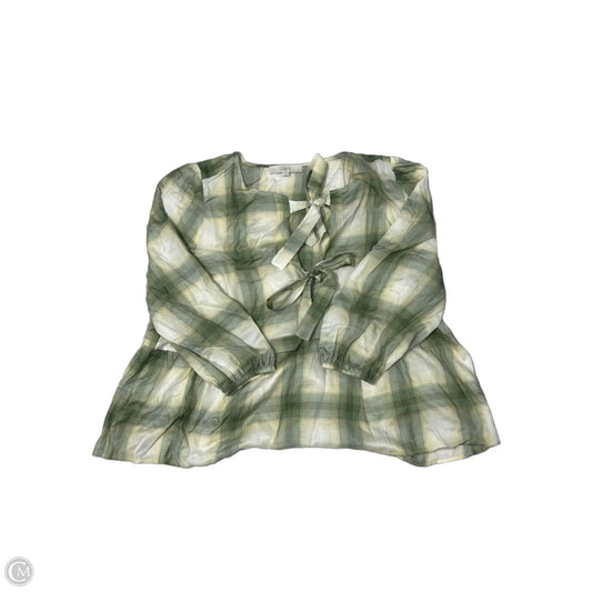 Top Long Sleeve By Loft In Green, Size: Xl