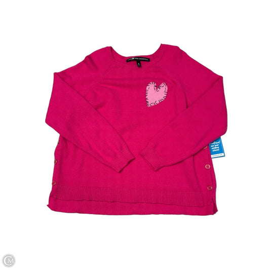 Sweater Cardigan By Aqua In Pink, Size: M