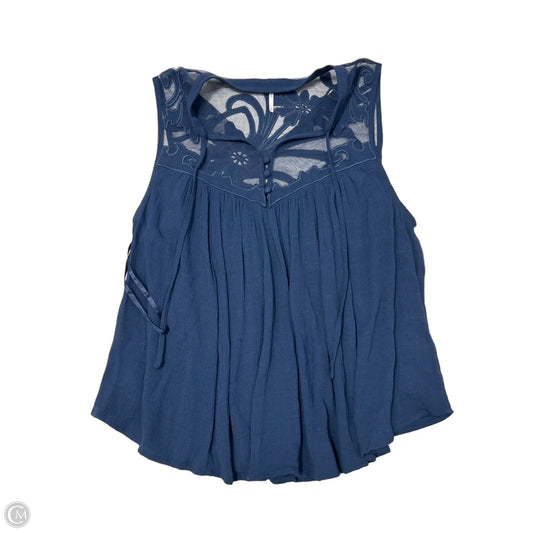 Top Sleeveless By Free People In Navy, Size: M